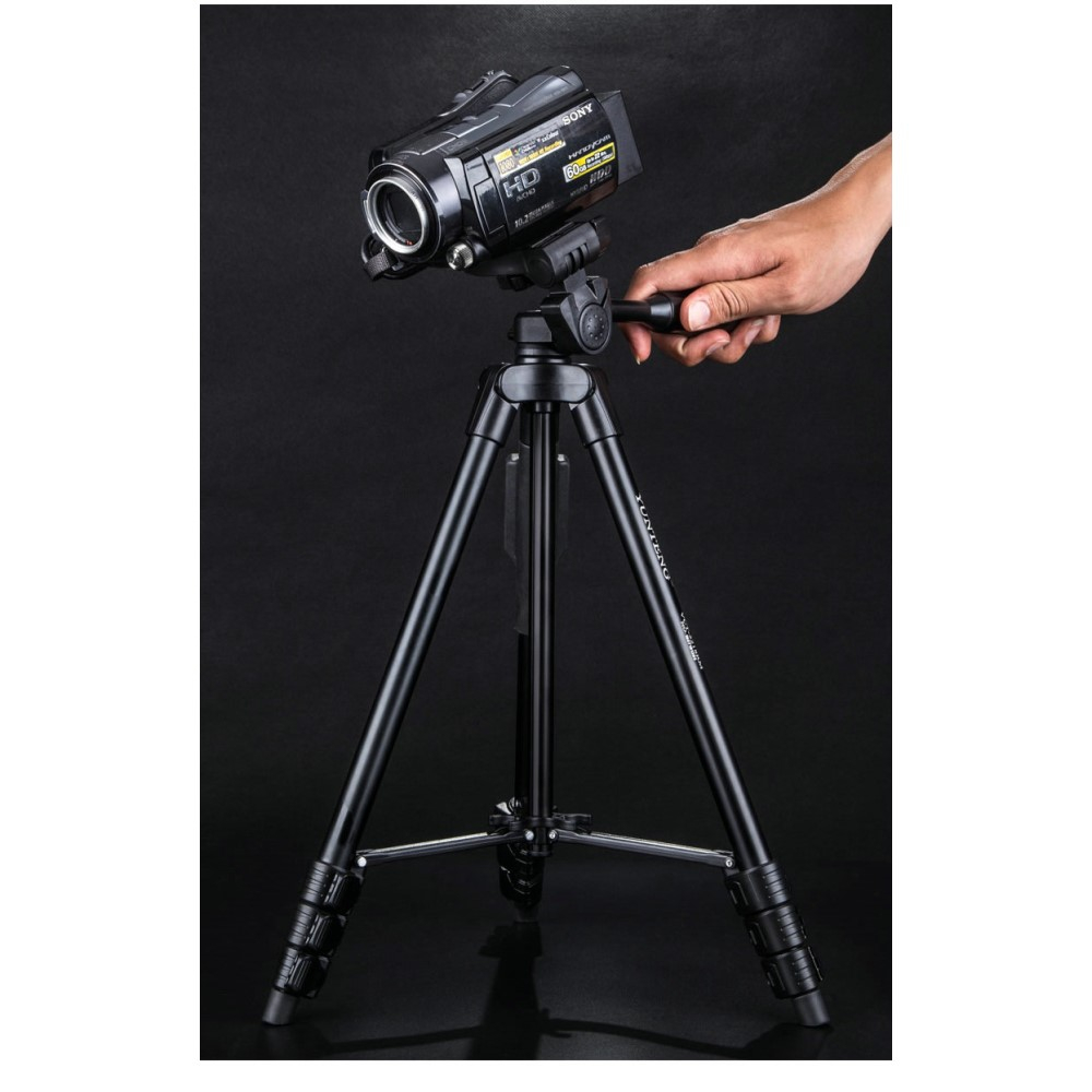 (136cm) Foto / Video Tripod Dreibein Stativ Halterung mit Fernauslöser für Smartphone / DSLR Kamera / GoPro   1/4