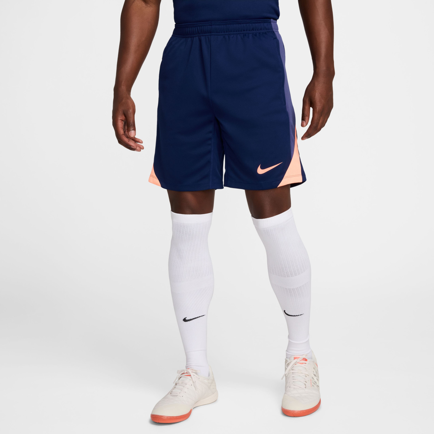 Nike Strike Trainingsbroekje Donkerblauw Oranje