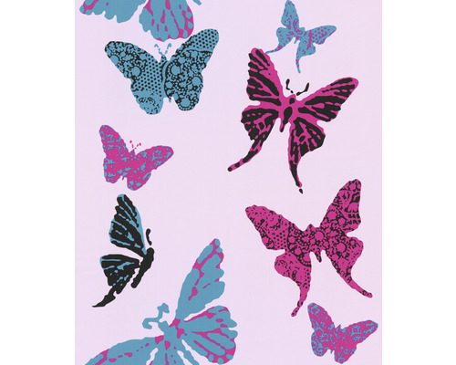 Papierbehang 93634-2 Jongens & Meisjes 2018 Vlinders roze