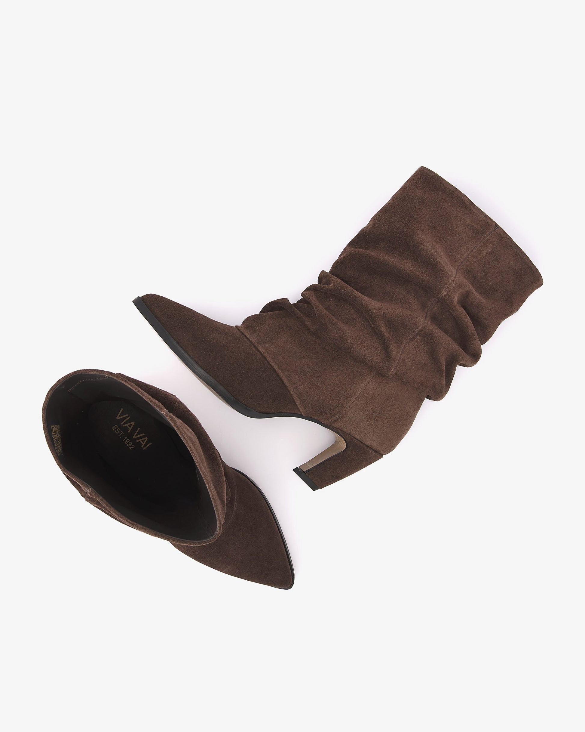 VIA VAI bruine enkellaarsjes Elisa Palmer