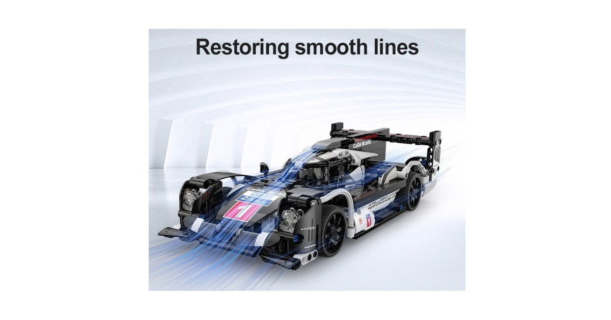 CaDASports Car - GT Sport Car Constructiespeelgoed  (C51307W, Dual Mode Control)