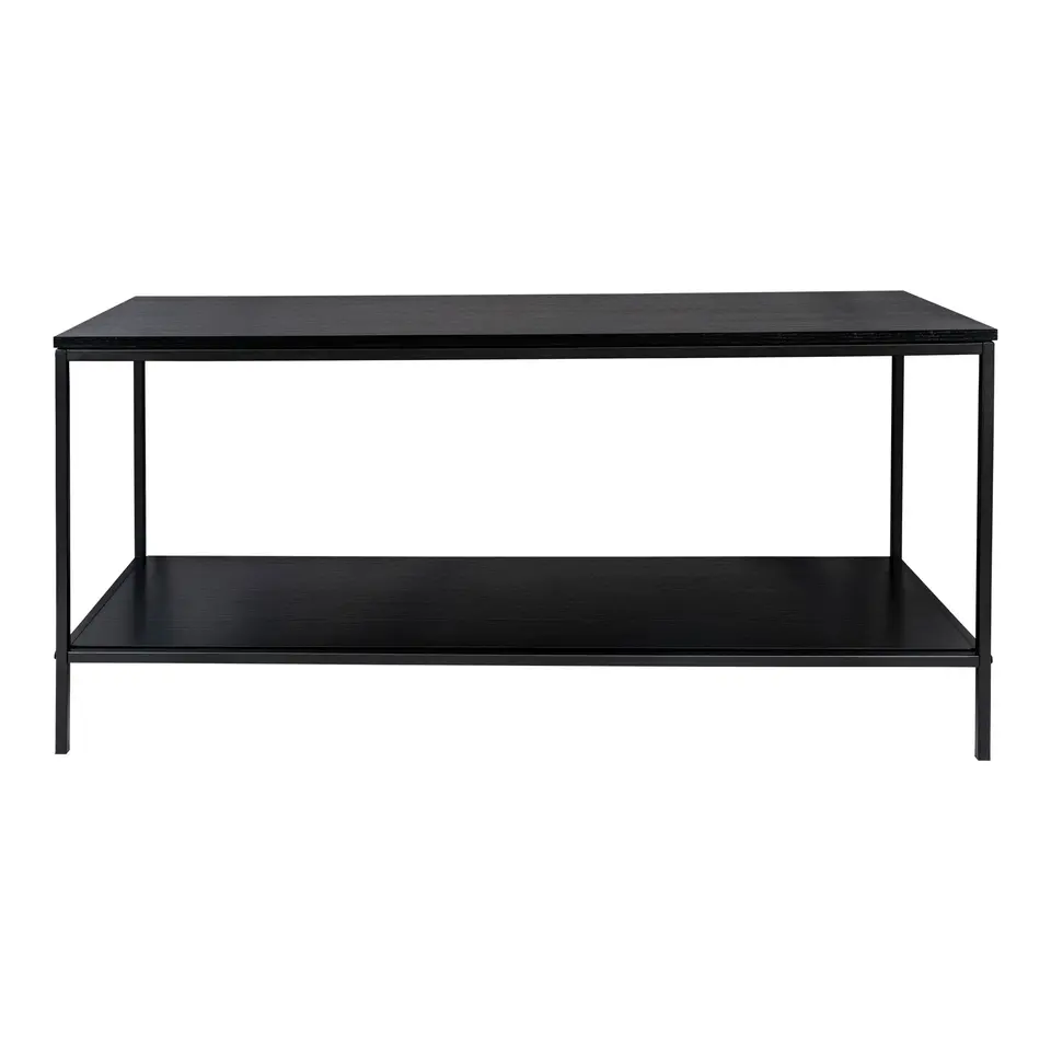 Tv-Meubel Zwart - Metaal & Melamine - Kast Vita