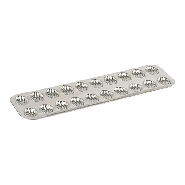 Plaque 20 madeleinettes en fer blanc Gobel