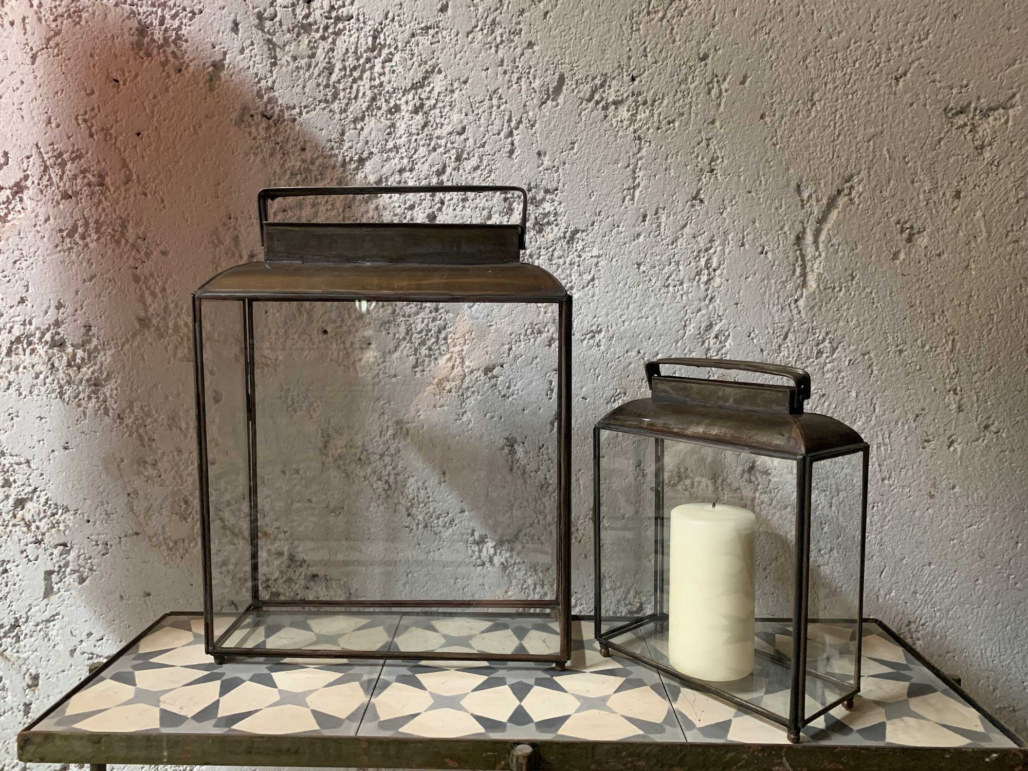 Laterne 'Baliza' L, H 35 cm, B 26 cm, T 10 cm von fischer's lagerhaus