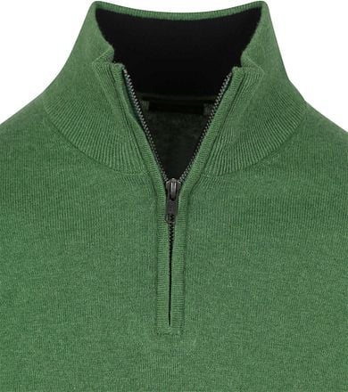 Steppin' Out Half-Zip Trui Cotton Cashmere Groen PU-HZ-COCASH-STEPP-WOODLANDGREEN kopen
