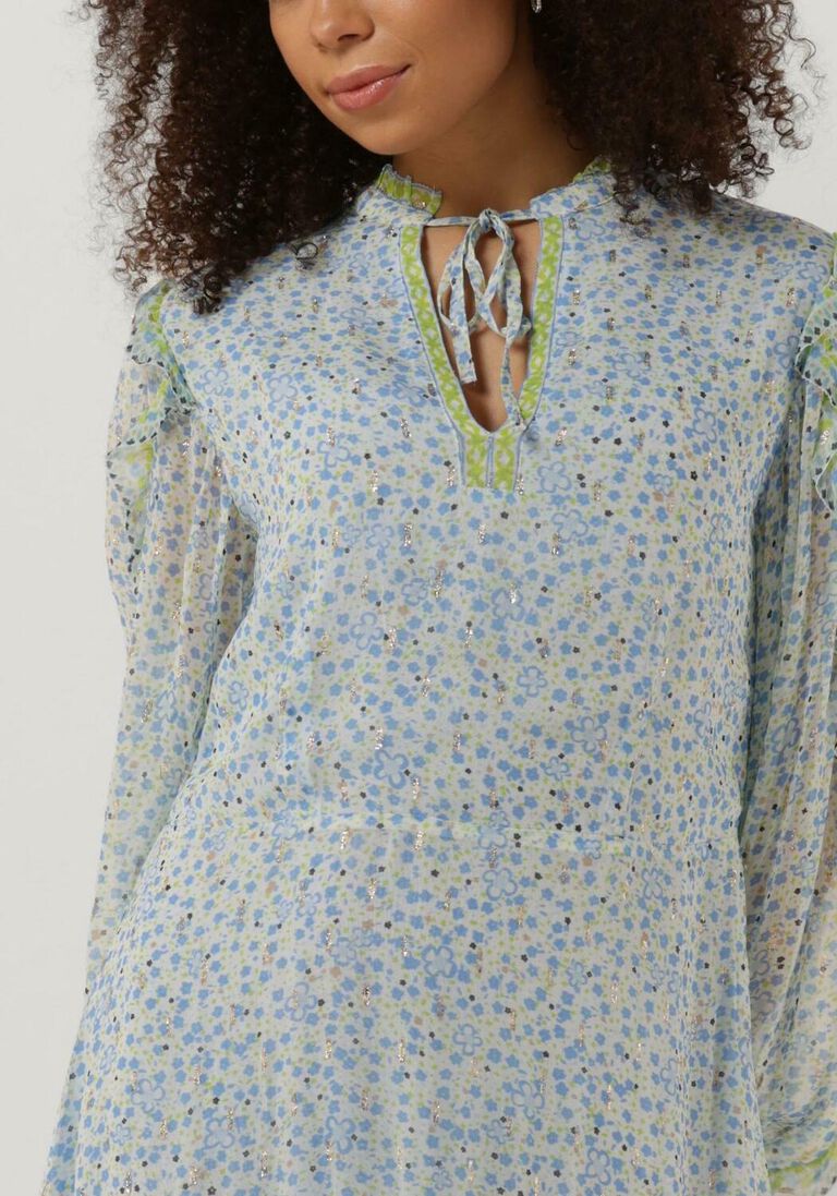 FABIENNE CHAPOT blauwe fabienne chapot mini jurk adrienne dress 75