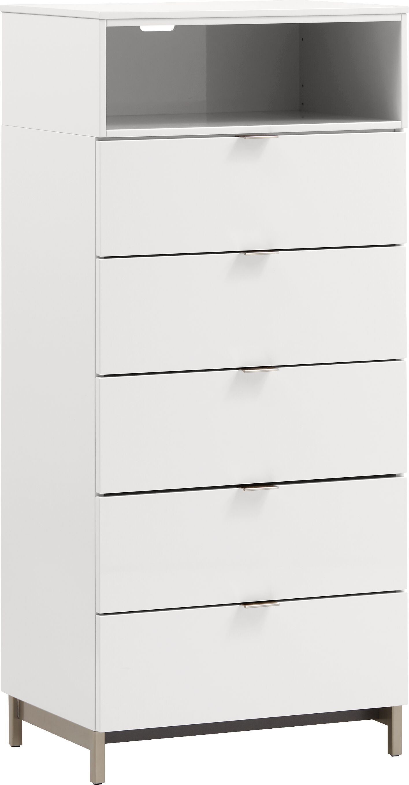 TILL Kommode - Hellgrau / B: 56.0 cm x T: 41.0 cm x H: 124.7 cm