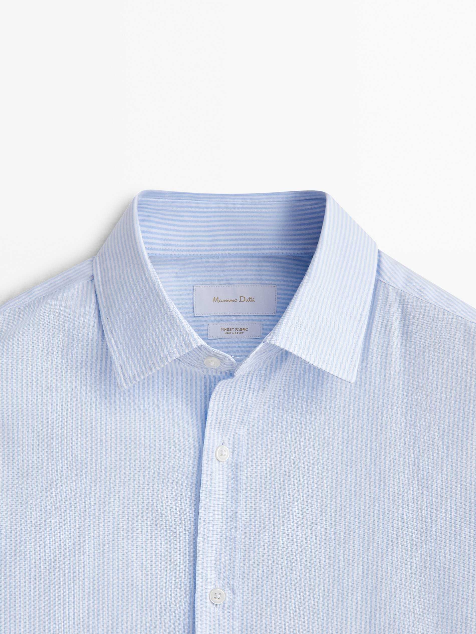 Camisa raia micro oxford slim fit - CELESTE