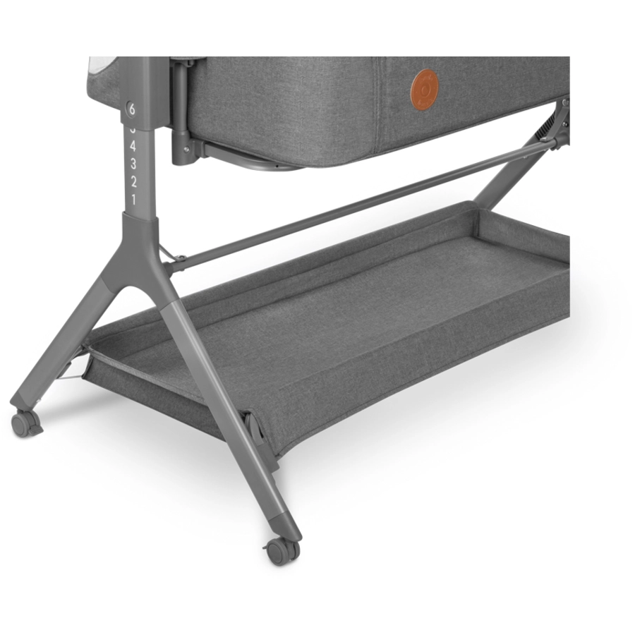 lionelo Beistellbett Leonie Plus Grey Stone