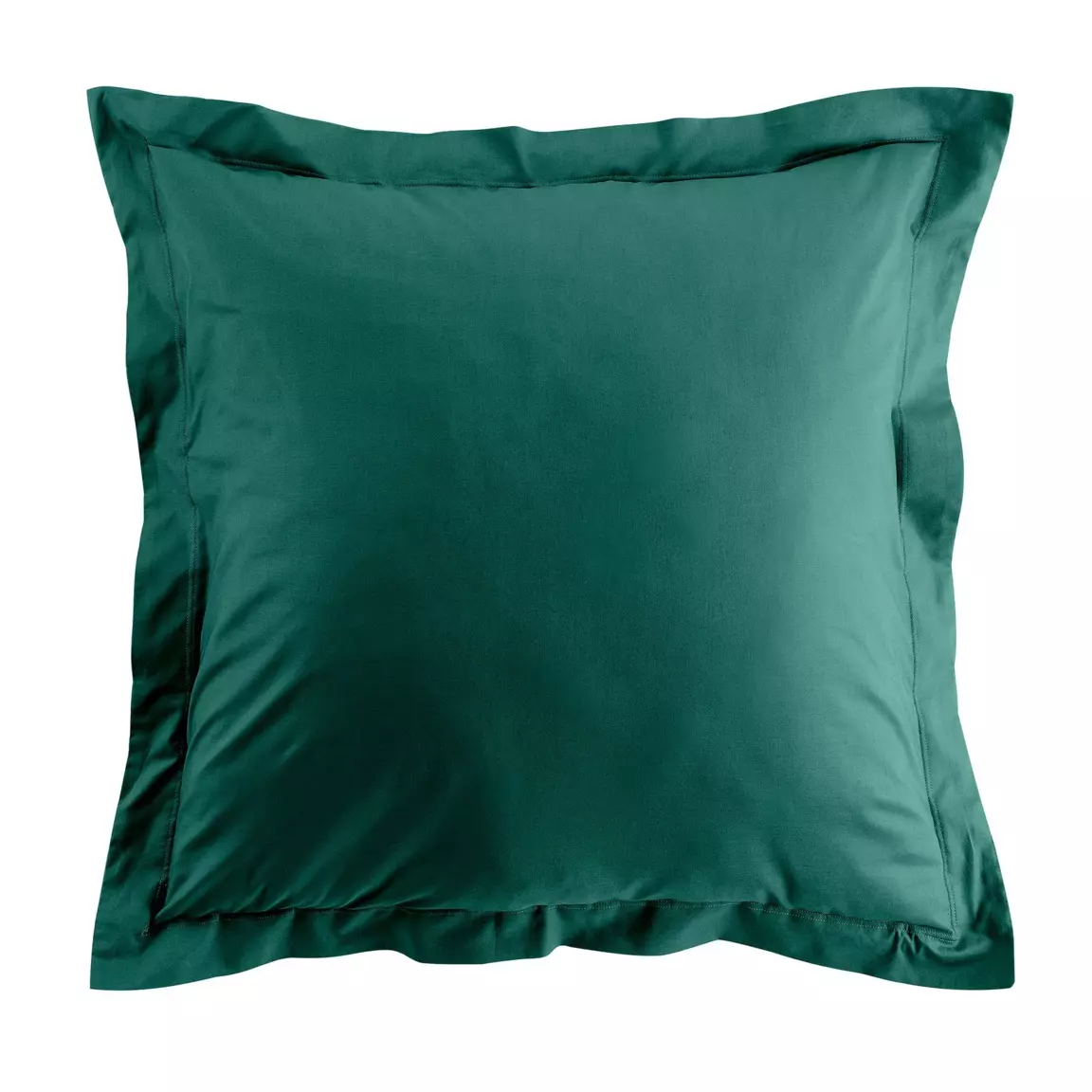 Taie d'oreiller carrée coton bio (63 x 63 cm) Biolina Vert émeraude