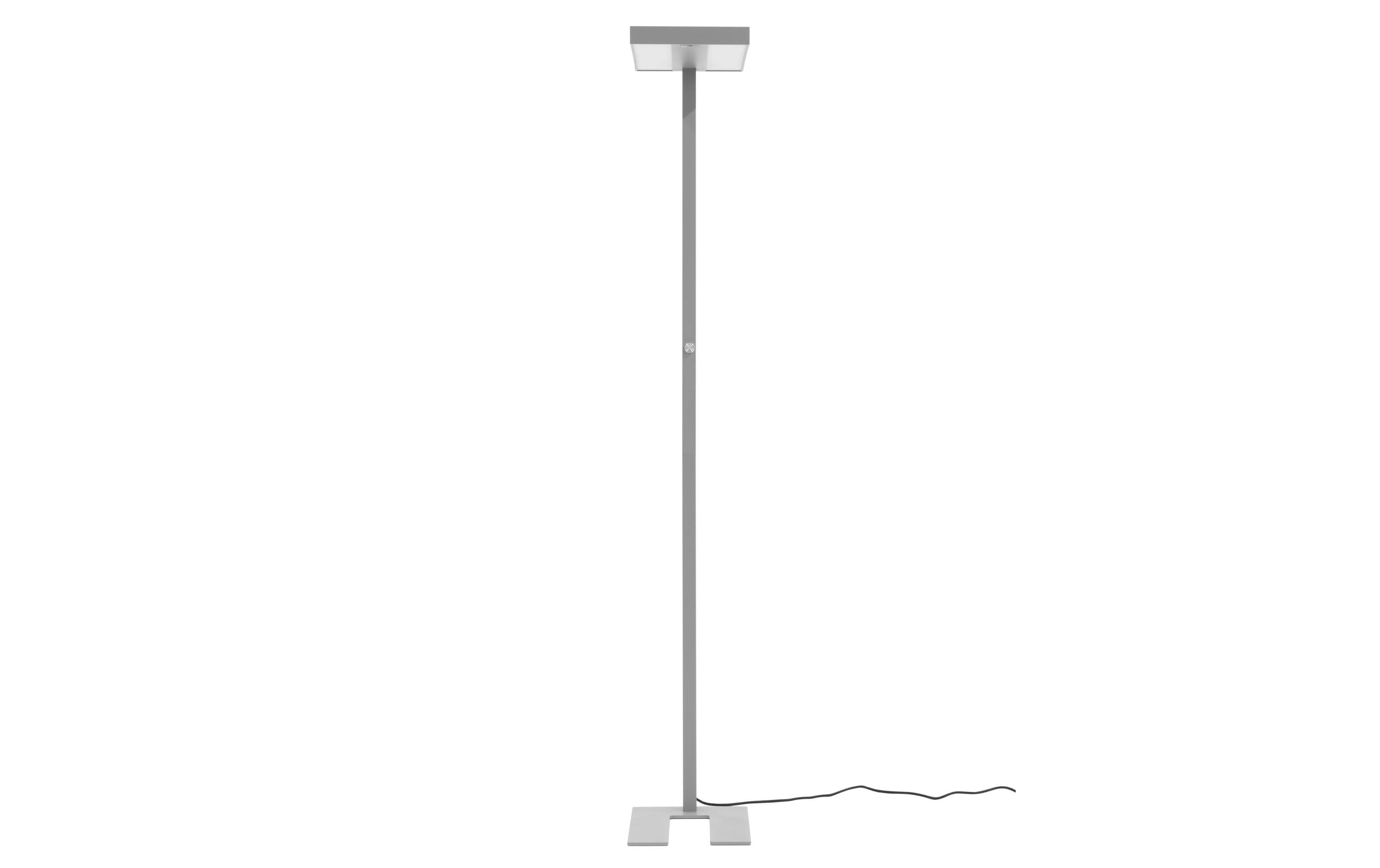 Bürostehleuchte LED 80 W, Grau<br>Dimmbare Stehleuchte für Boden- und Deckenbeleuchtung