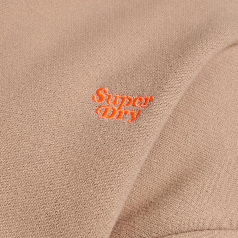 Superdry Sweat Marron Femme Superdry Essential Half