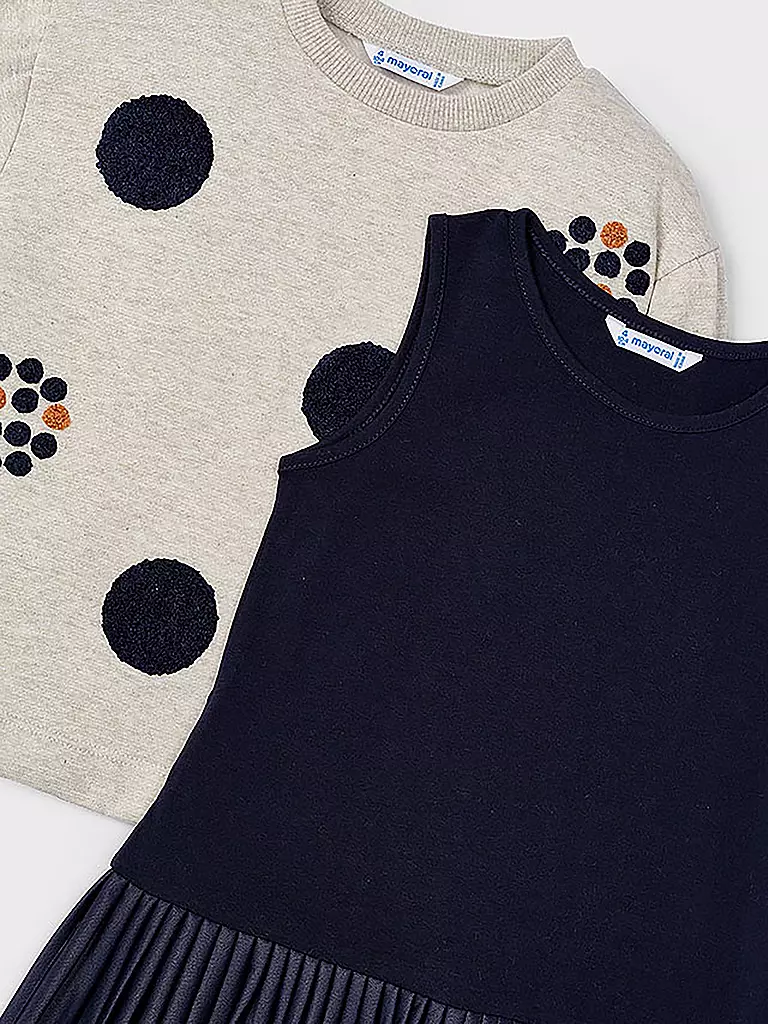 MAYORAL Mädchen Set 2-teilig Kleid und Pullover dunkelblau