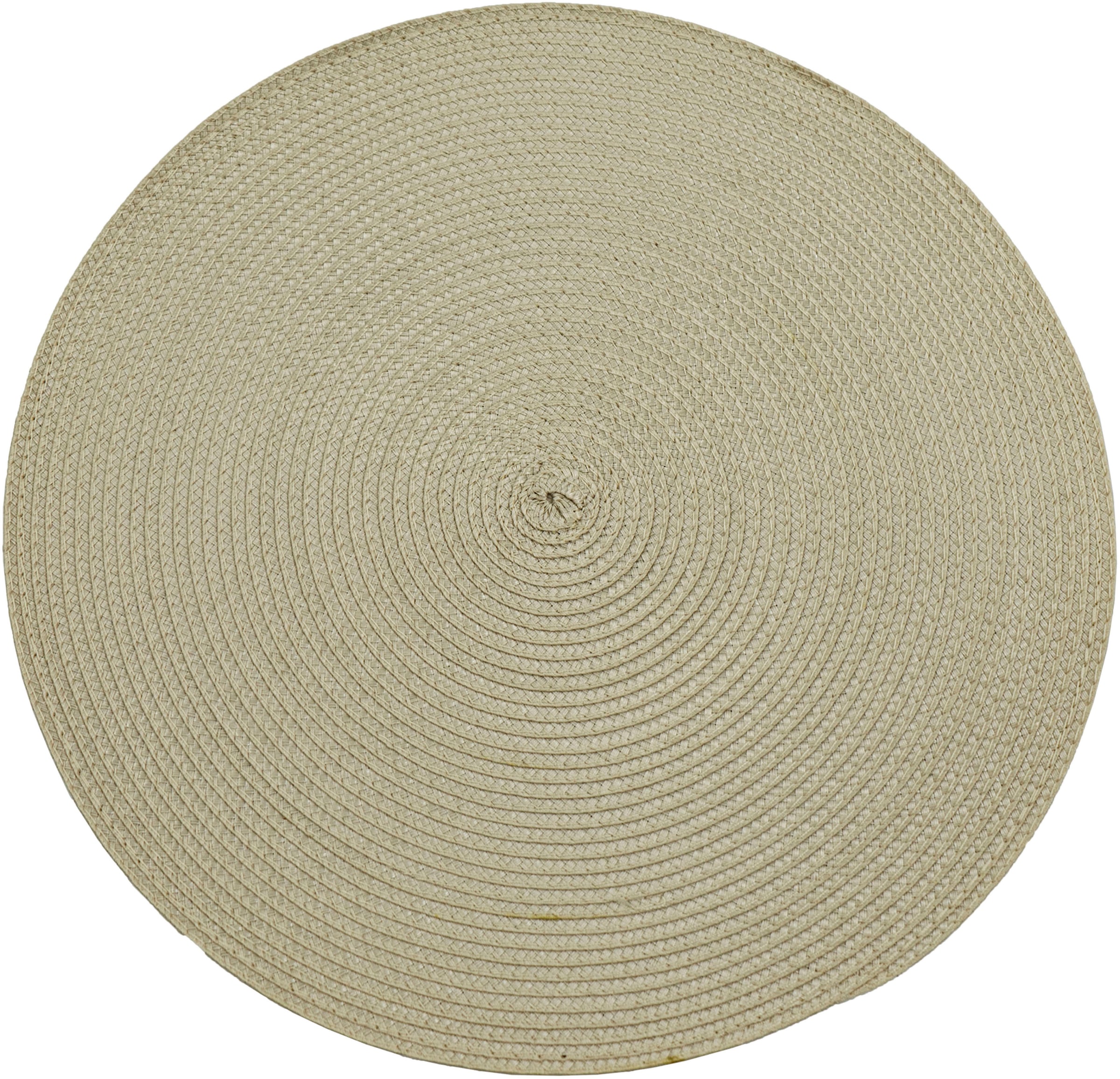 NOOR LIVING Platzset »Platzmatte, Ø 38 cm« aus geflochtenem Polypropylen
