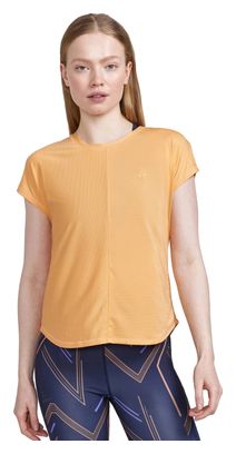 Maillot manches courtes Craft Essence Femme Pêche Orange