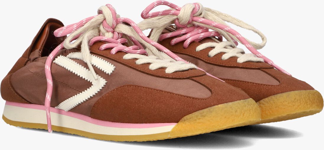 bruine puraai lage sneakers panther