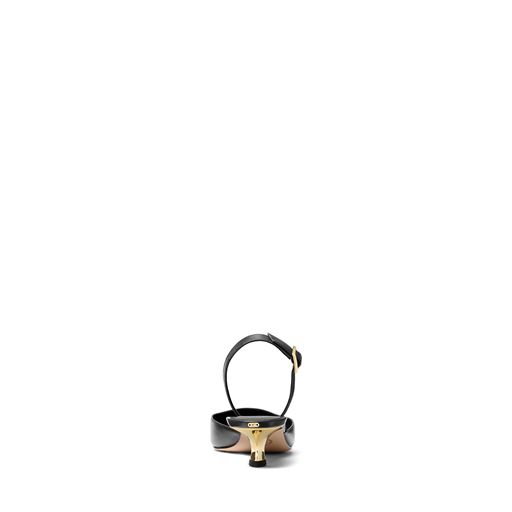 Michael Kors Luna Slingback Kitten Pumps, Black, 39