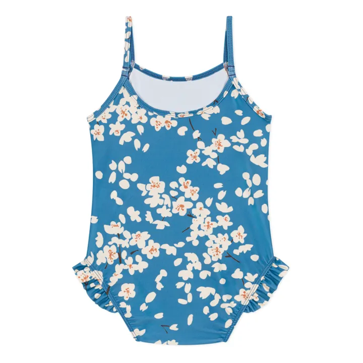 Petit Bateau Maillot 1 Pièce Mossom Fleurs | Bleu
