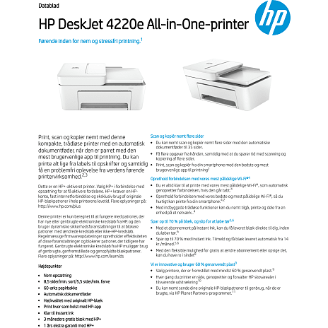 HP DeskJet 4220e All-in-One-printer