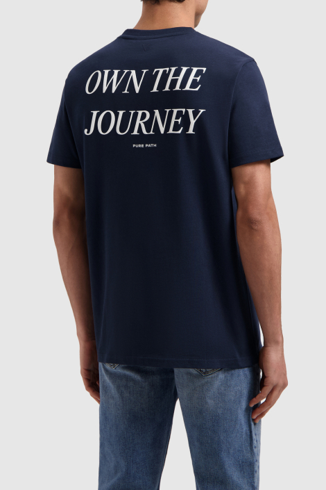 Pure Path blauwe heren t-shirt