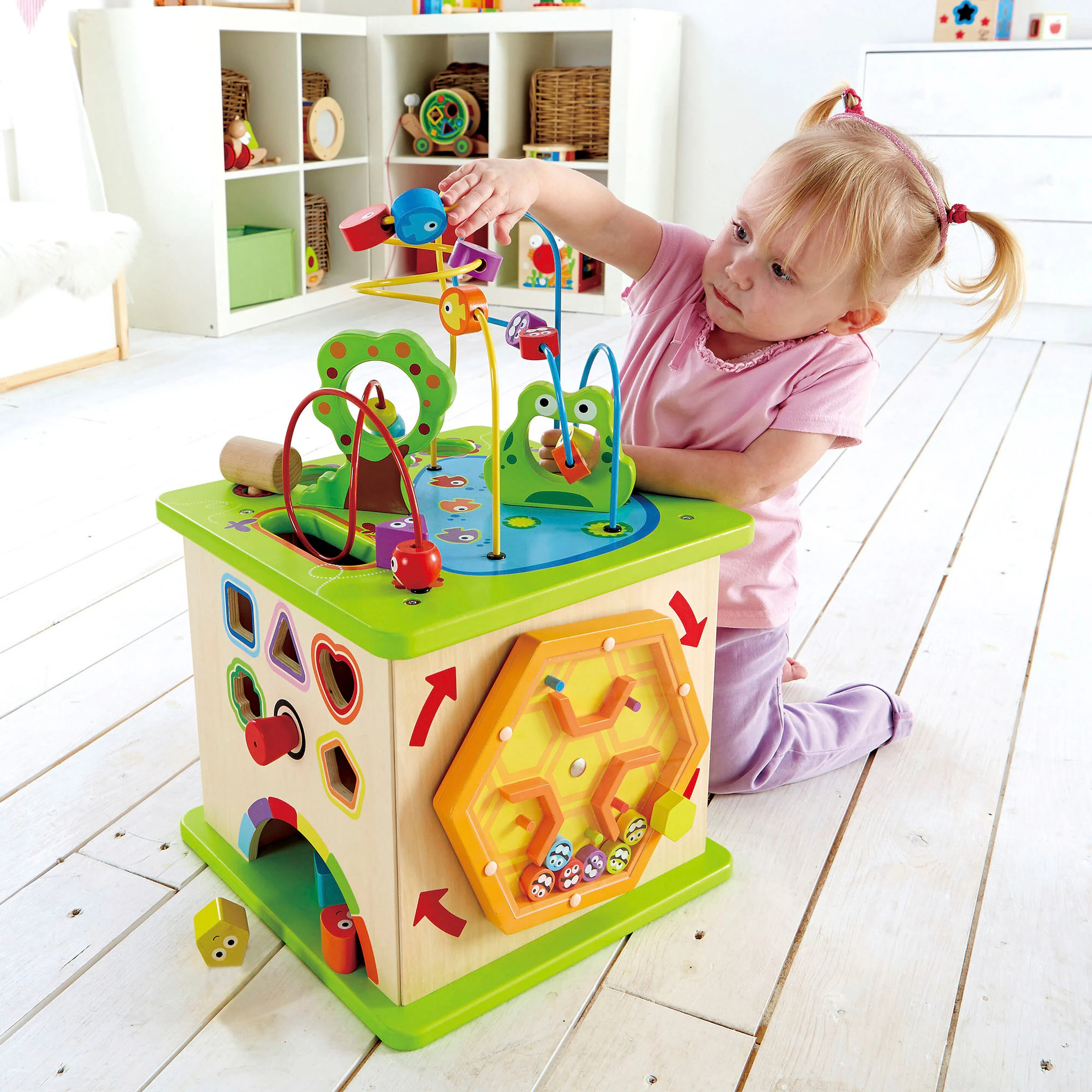 Hape Motorikwürfel kleine Tierchen