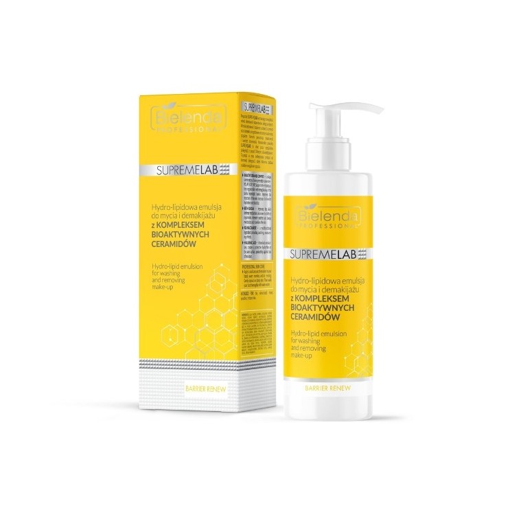 Bielenda Professional SUPREMELAB Hydro - Lipidemulsion zum Waschen und Abschminken mit einem KOMPLEX BIOAKTIVER CERAMIDE 200 ml