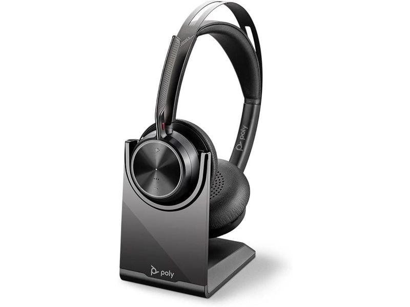 HP Headset Poly Voyager Focus 2 UC USB-C inkl. Ladestation Stereo Bluetooth-Headset