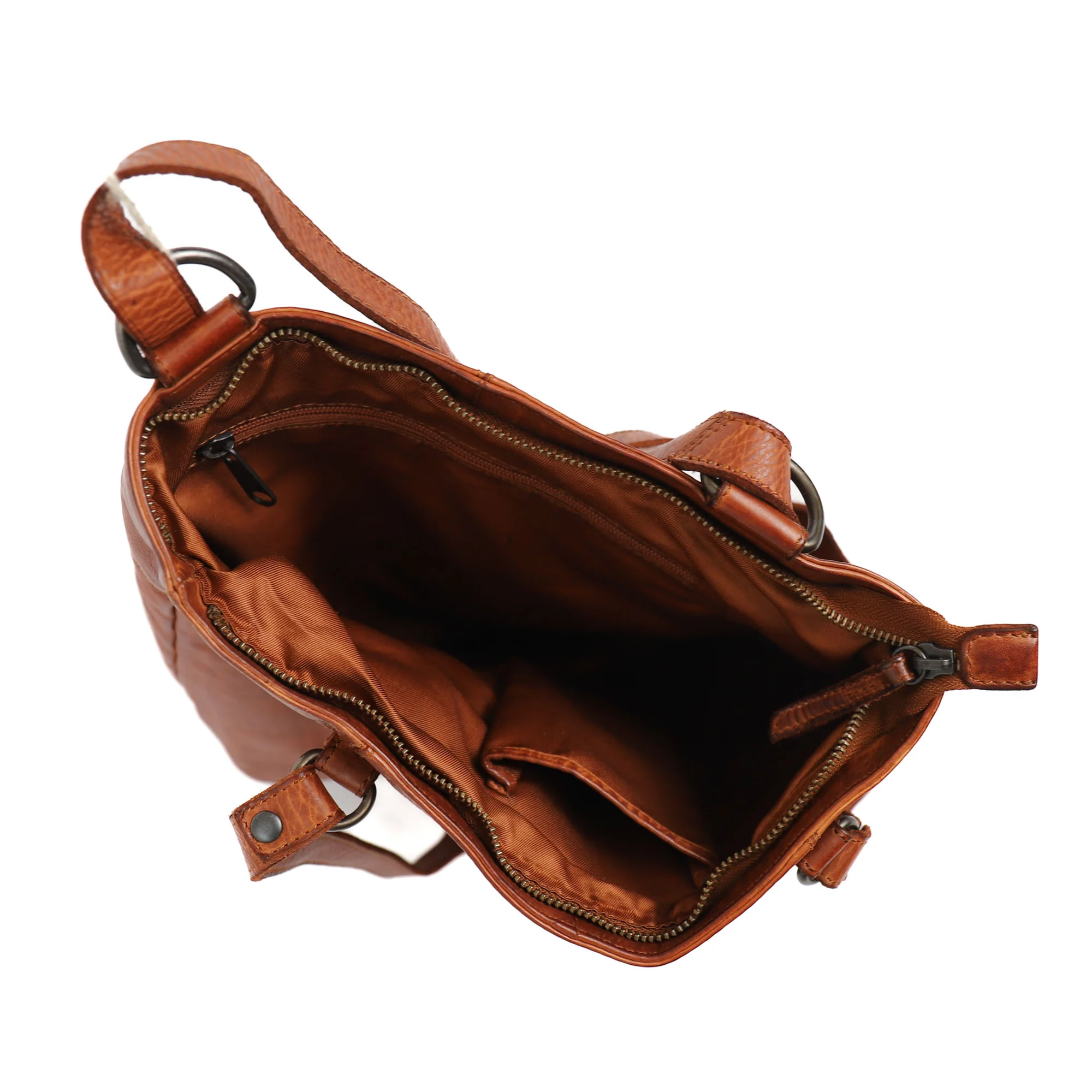 Bear Design Cow Lavato Rugzak/ Schoudertas Sandy L Cognac CL44953