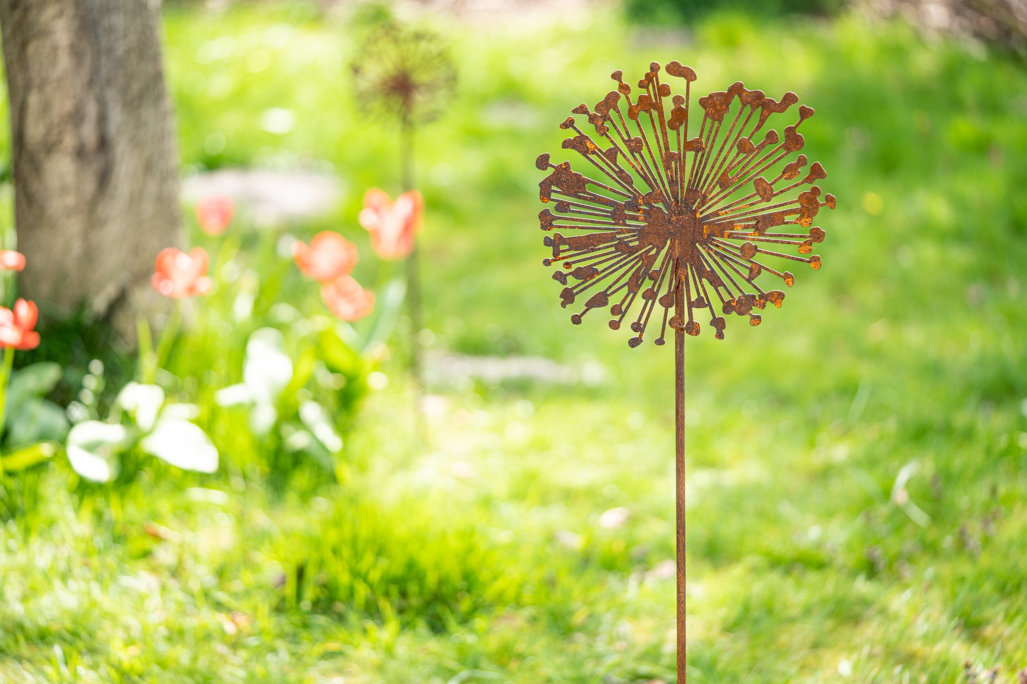Gartenstecker 'Pusteblume' aus Eisen, H 100 cm, B 25 cm günstig bestellen