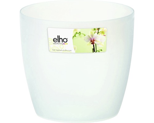 elho Brussels orchideeënpot, kunststof, Ø 16 cm, H 15 cm, transparant