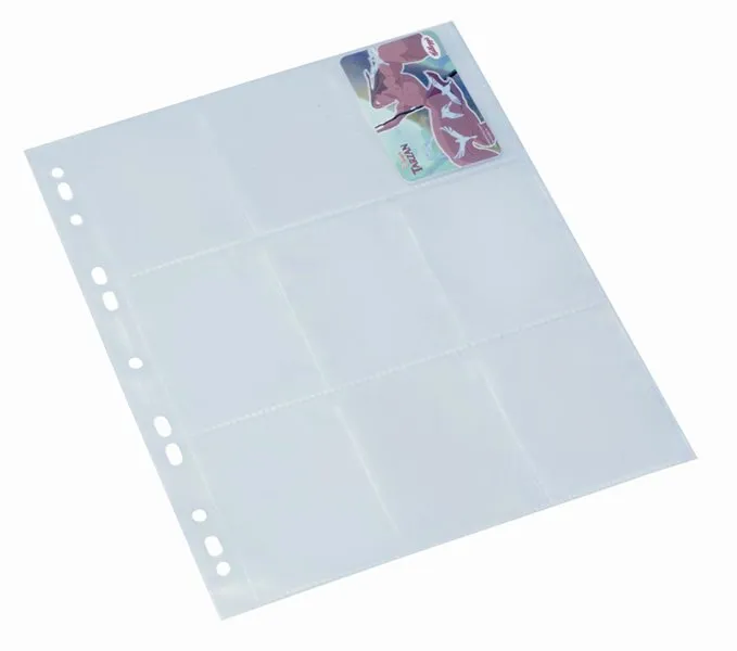 Plastlommer Bantex A4 til samlekort/idolkort transparent - (10 stk.)