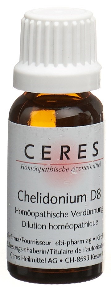 CERES Chelidonium Dil 8 D Dilution Fl 20 ml