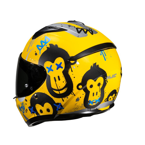HJC - Casque C10 Geti MC3SF / Jaune / Argent / Noir / Mat