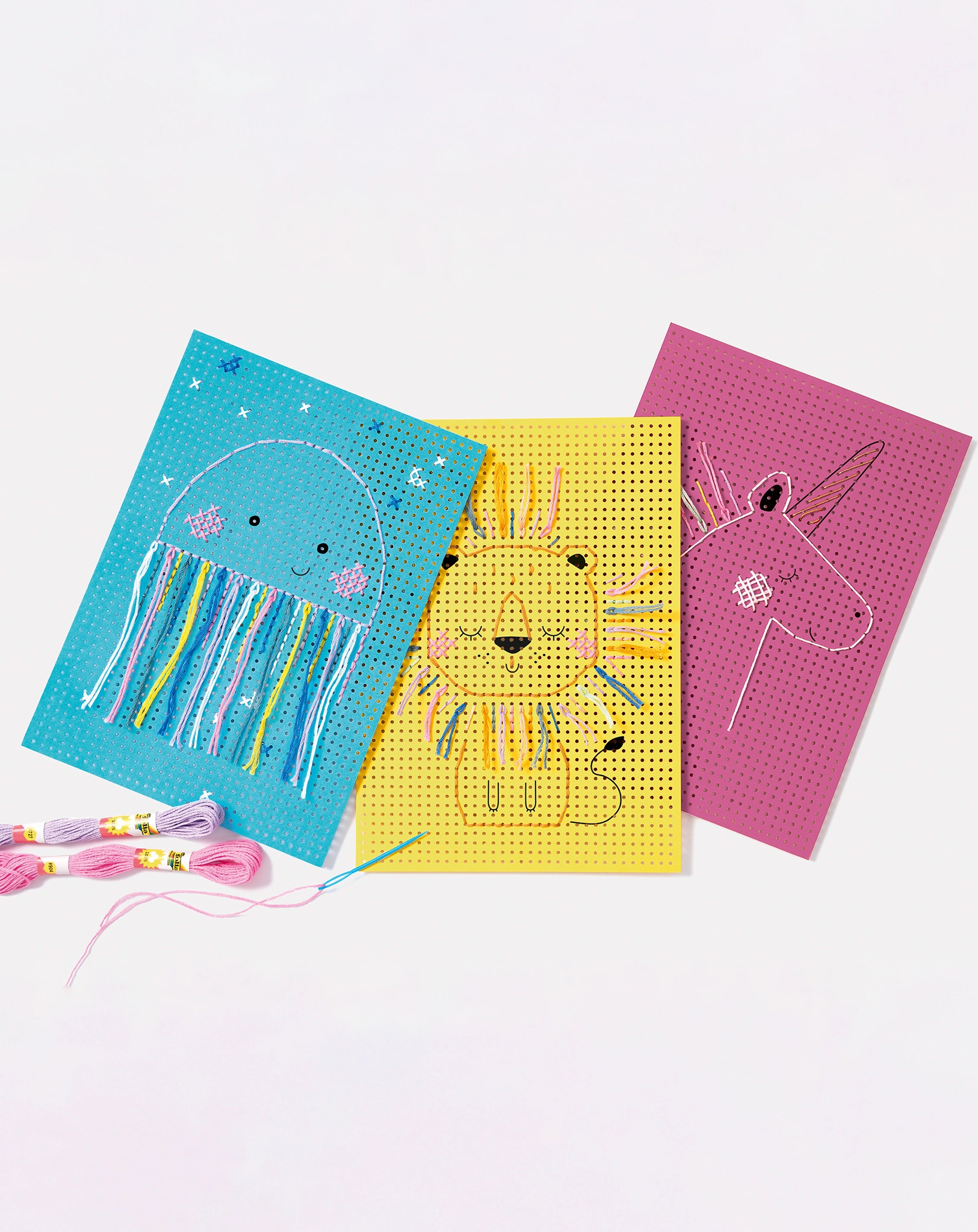 Stickkarton-Set MIX BUNT - ANIMALS 40-teilig