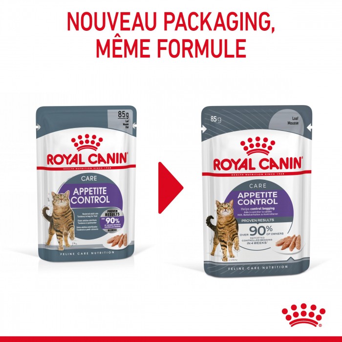 ROYAL CANIN Appetite Control Care en Mousse – Pâtée pour chat