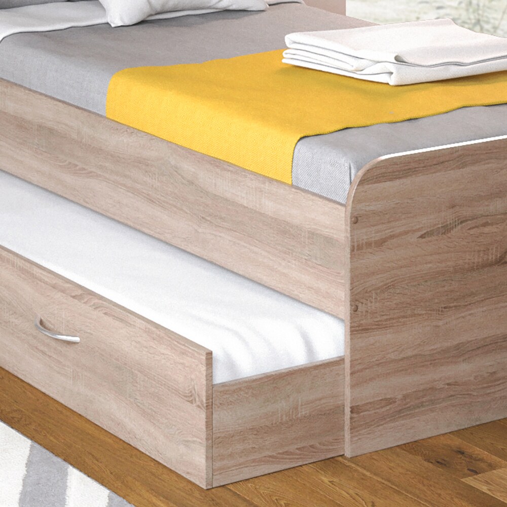 VitaliSpa Bett Enzo Jugendbett mit Gästeliege Funktionsbett 90x200 cmSonoma