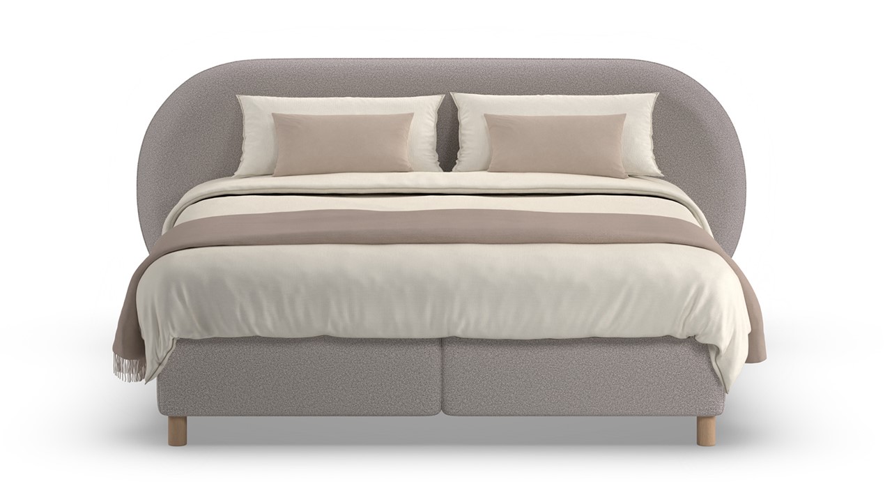 Boxspring Flow - Warm wool grey