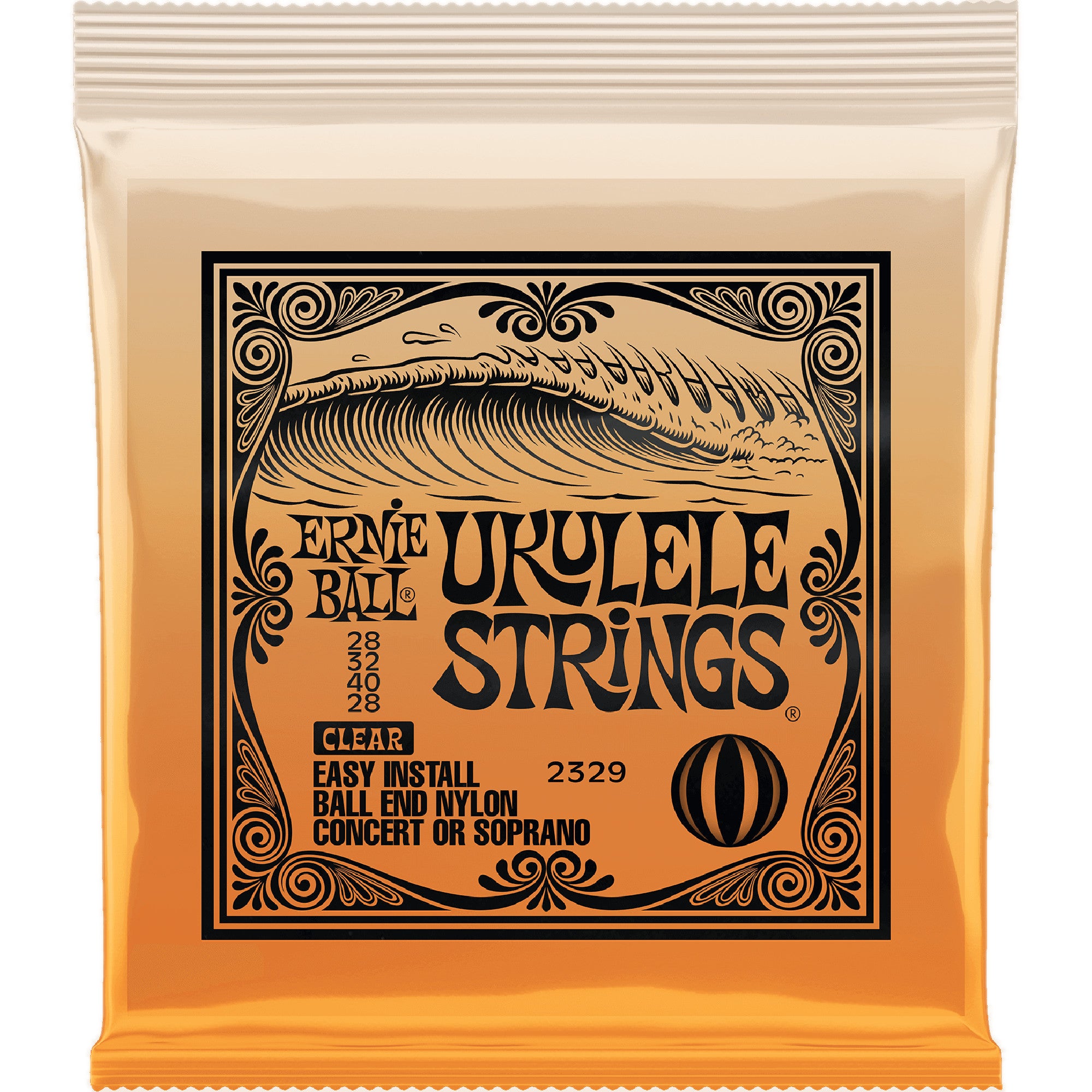 Ernie Ball 2329 Ukulele Strings Clear concert ukelele snarenset