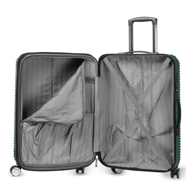 Lot de 3 valises rigides Takai Extensibles 55, 67 et 77 cm Vert