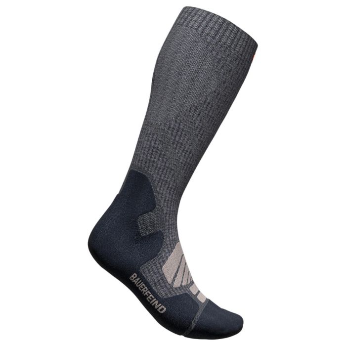 Bauerfeind Unisex Strømper Outdoor Merino Compression Socks High Cut Grå