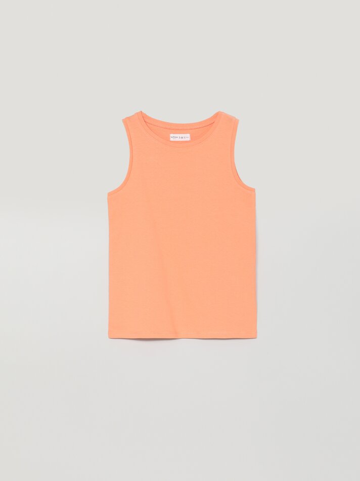 Conjunto de 6 regatas lisas e estampadas - Off-White