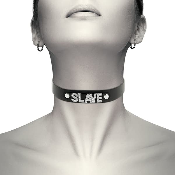 Coquette Chic Desire - Slave Vegan Leather Choker