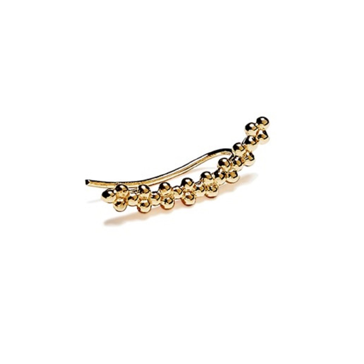 Boucle vermeil trois perles