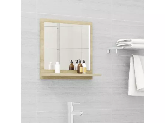 Miroir salle de bain chêne sonoma 40x10,5x37cm Bois ingénierie
