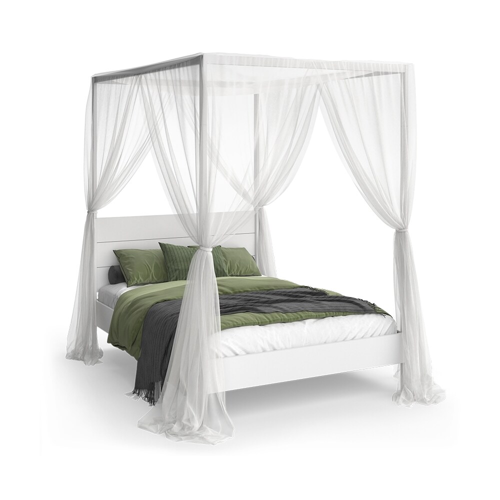 Vitalispa Schlafzimmerbett Lotti Weiß 145 x 210 cm mit Matratze