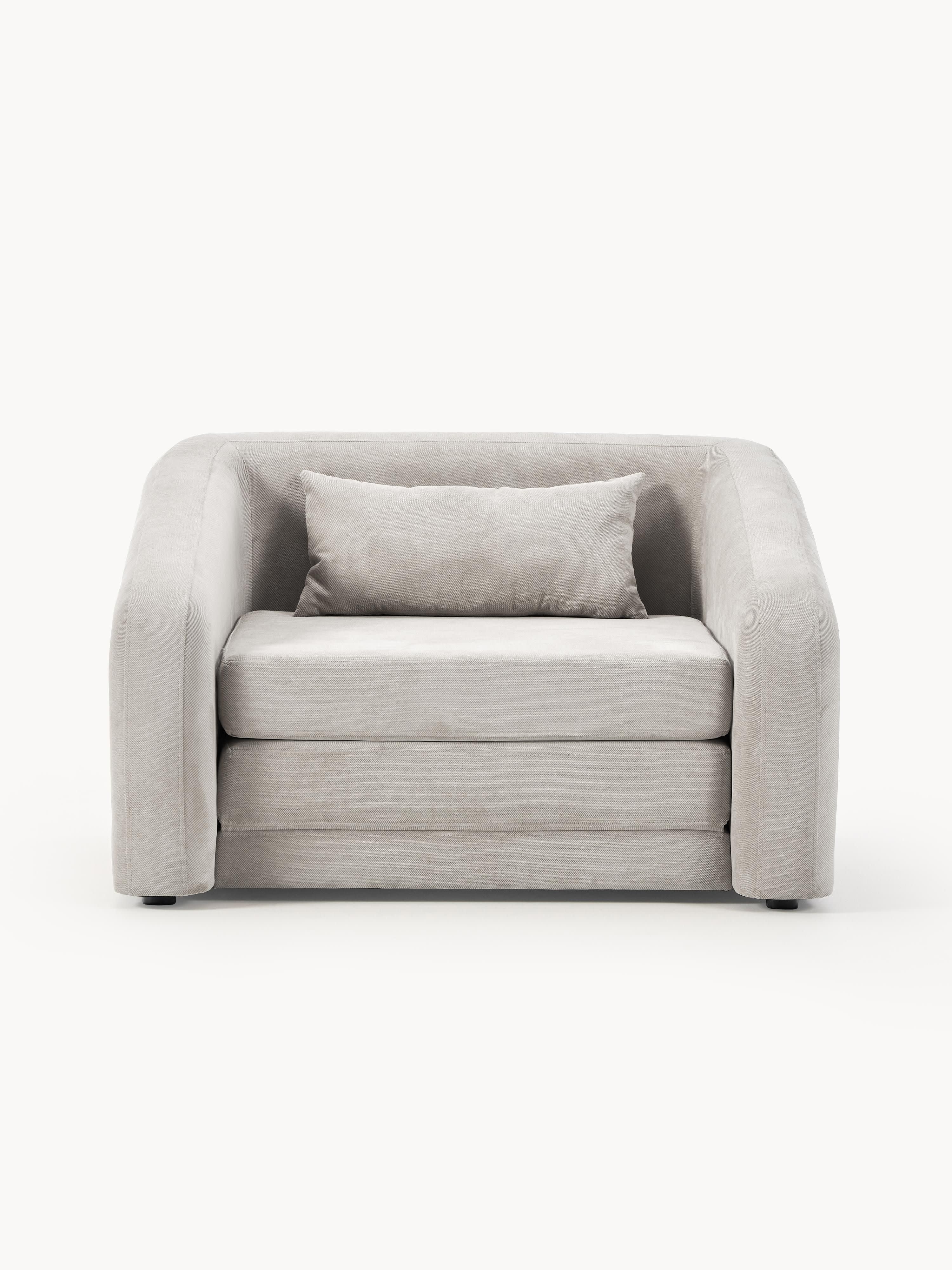 Lichtrgijze slaapfauteuil Eliot