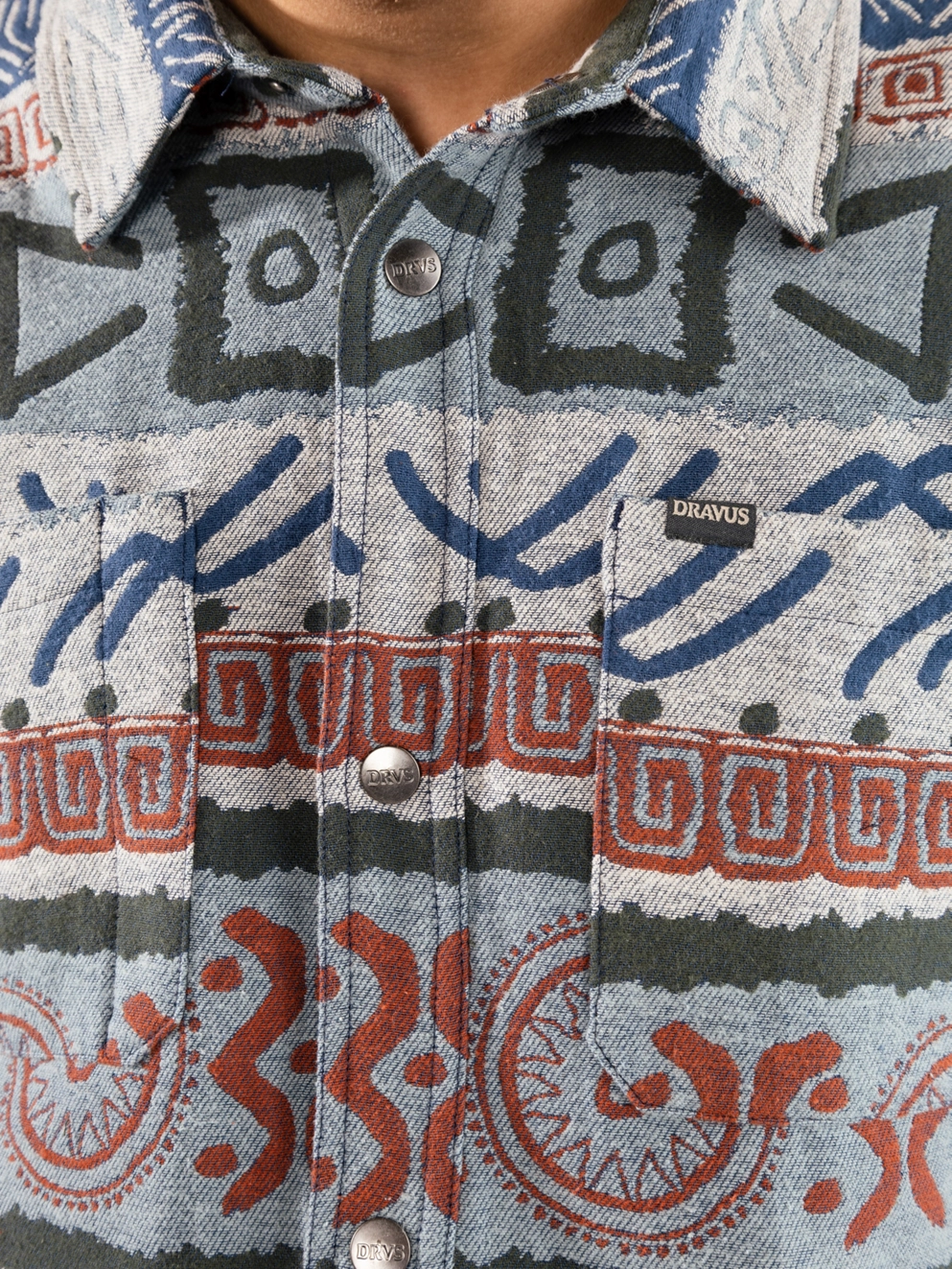 Dravus Trace Shirt blue pattern