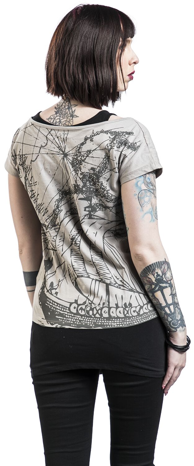 T-Shirt Double Épaisseur Avec Imprimé Frontal Détaillé | Black Premium by EMP T-Shirt Manches courtes