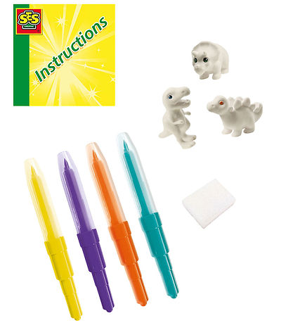 SES Creative Kreatives Spielset - Pustestifte - Dinosaurier