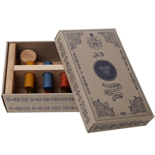 wooden story hamerbank - regenboog